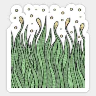 Dancing Grass Sticker